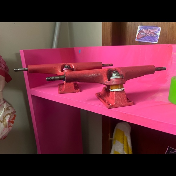 Longboard skateboard trucks, wheels, bearings, and hardware $6.99 shipping - Picture 3 of 14